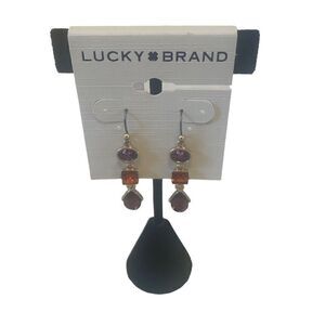 Berry Set Stone Gold Toned Drop Earrings.